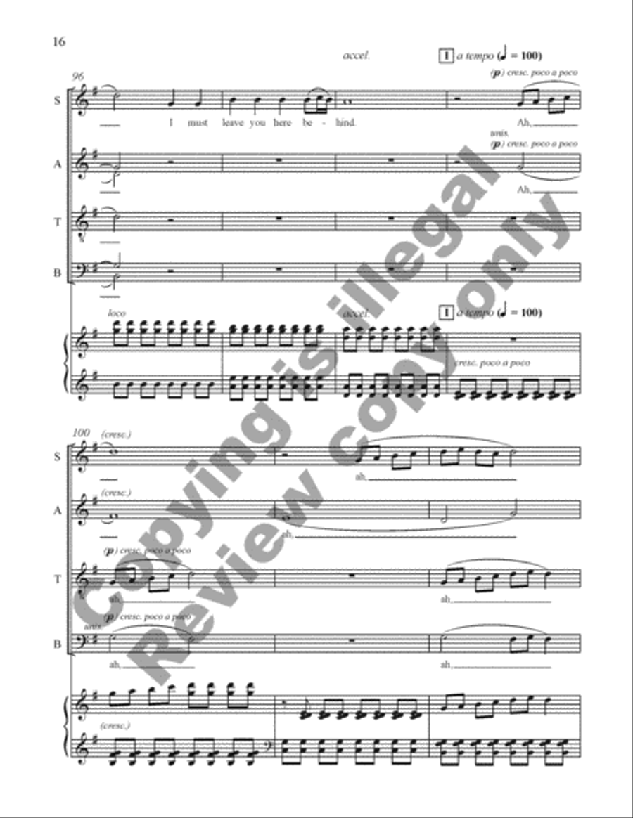 Gospel Songs: All My Trials (Piano/Choral Score) image number null