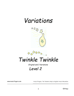Twinkle Twinkle. W.A.Mozart. Lev. 2. Variations