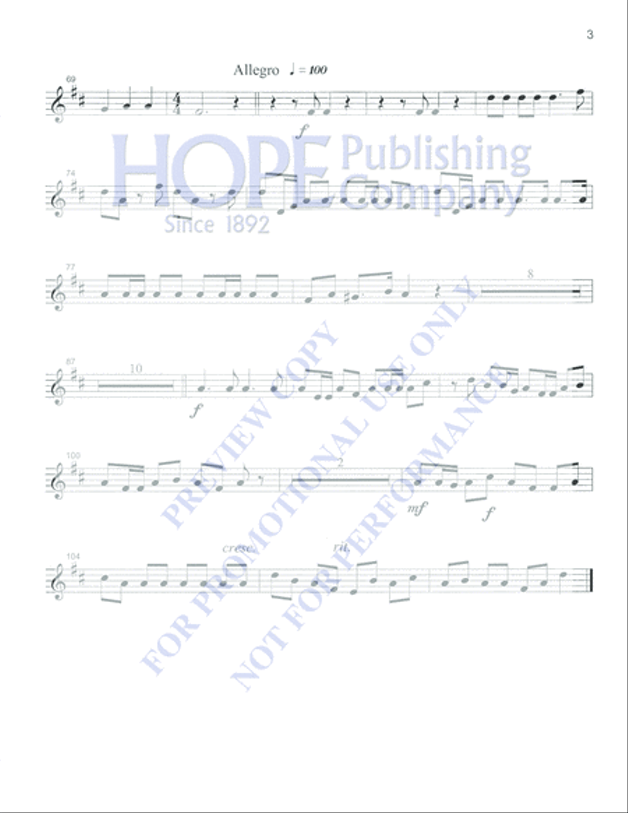 Music for the Royal Fireworks 5-Octaves scores gallery preview page 9