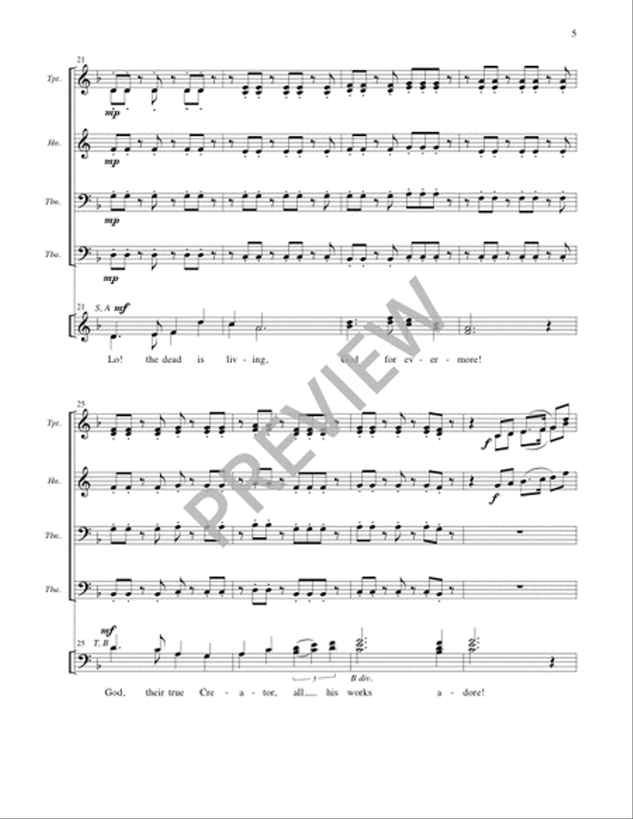 Welcome, Happy Morning! - Full Score and Parts Divisi scores gallery preview page 6