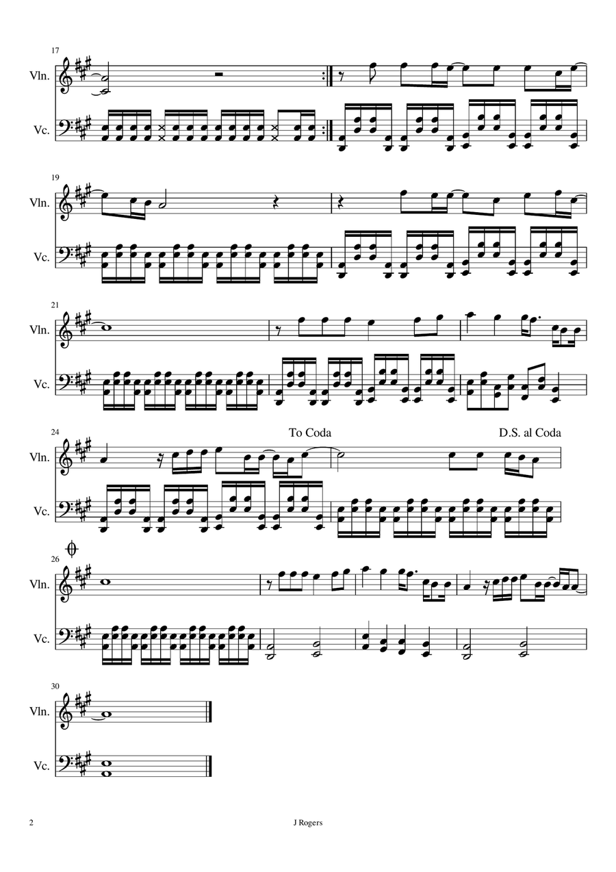 The One String Duet scores gallery preview page 2