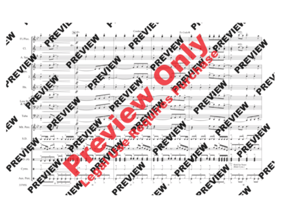 Don't Stop Believin' Marching Band scores gallery preview page 7
