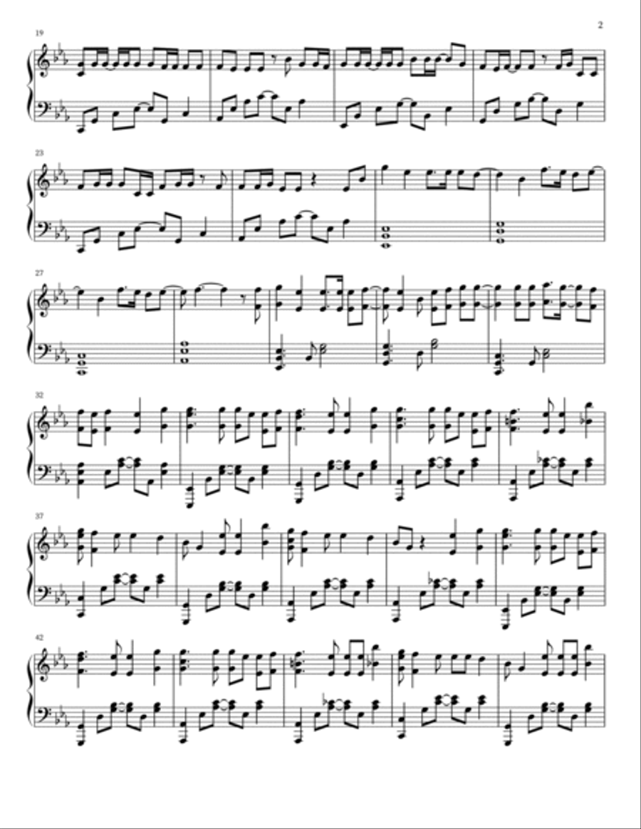 Spring Day Piano Solo scores gallery preview page 2