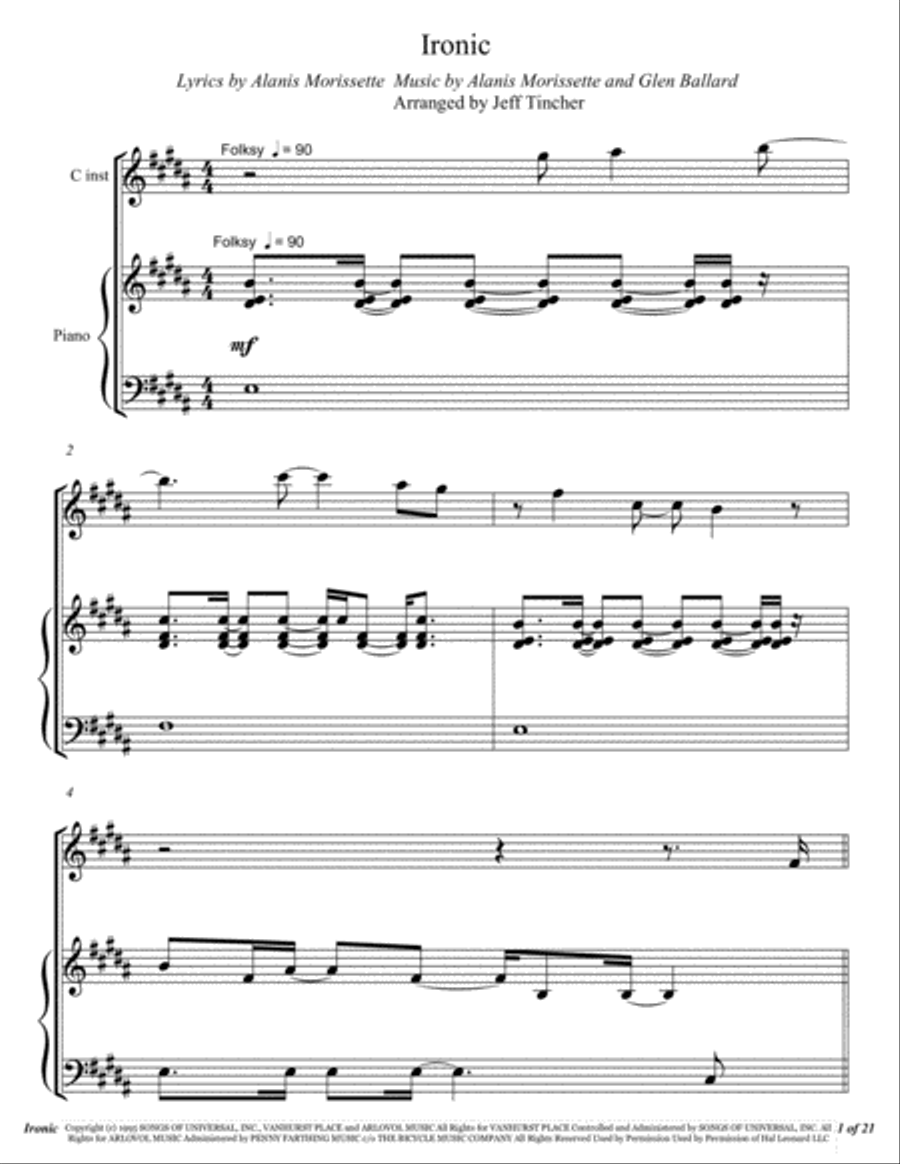 Ironic Flute Solo scores gallery preview page 2
