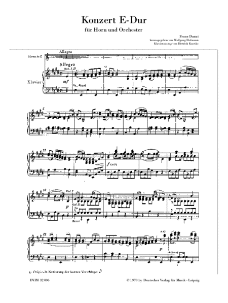 Horn Concerto in E major