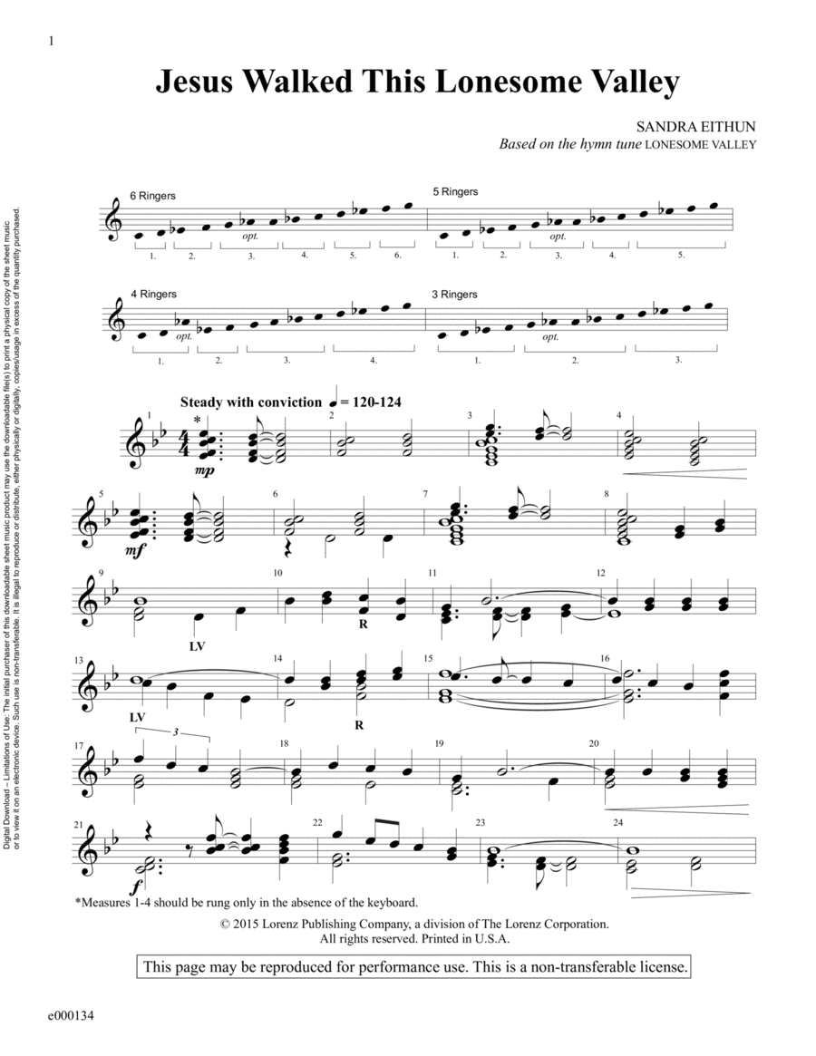 Book cover for Jesus Walked This Lonesome Valley (Reproducible Download)