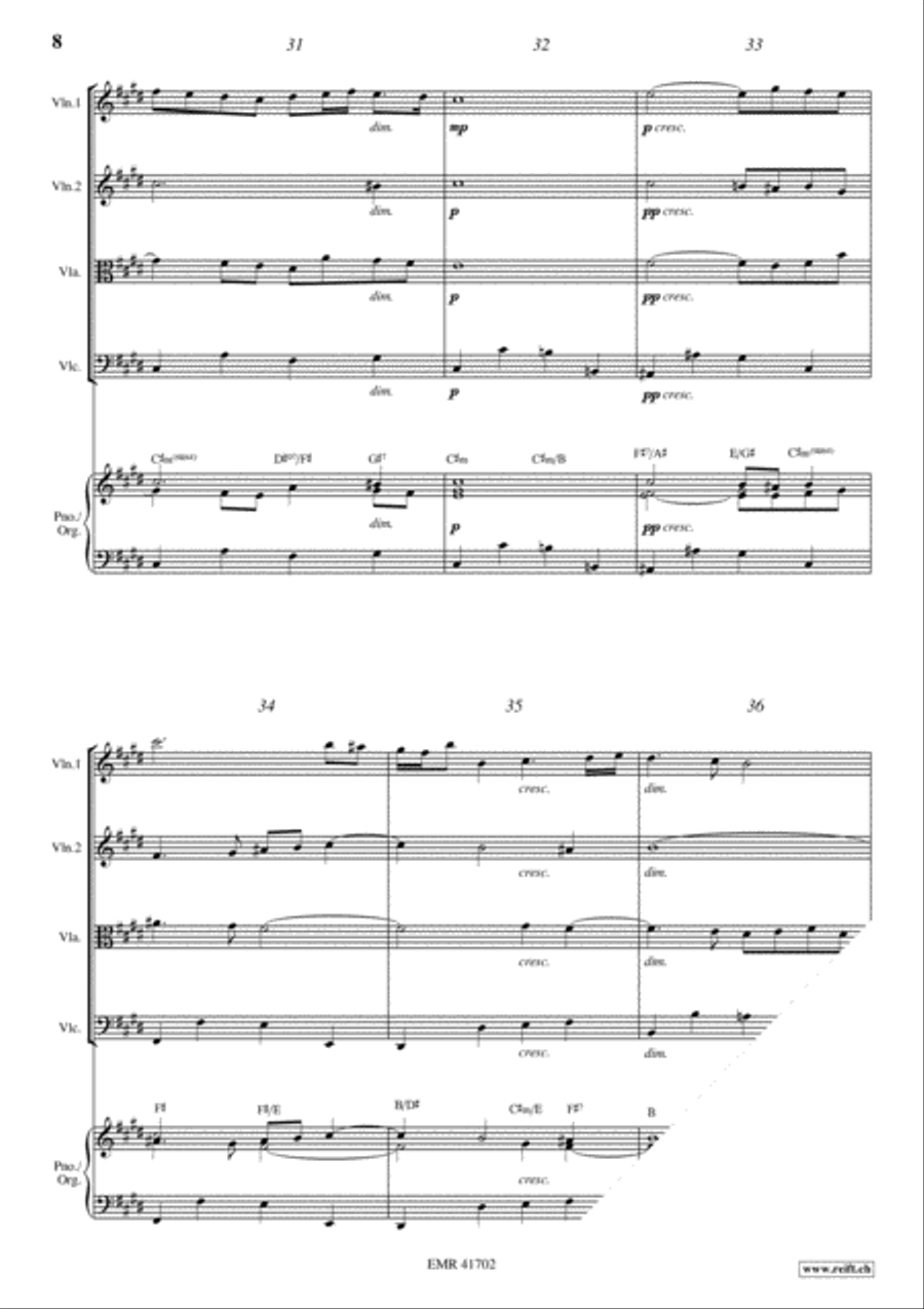 Ave Maria Ave Maria String Quartet scores gallery preview page 9