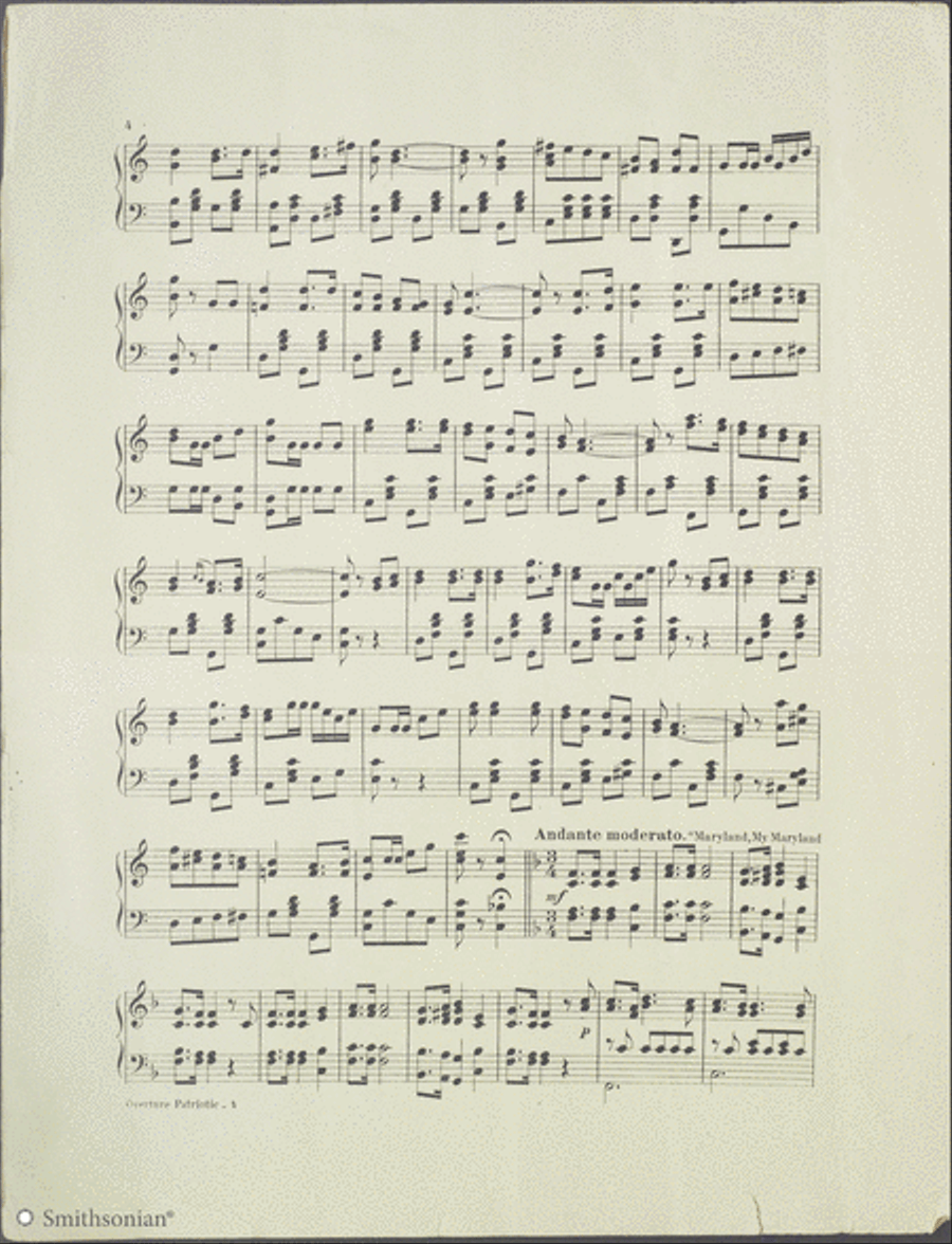 Overture Patriotic Piano Solo scores gallery preview page 4