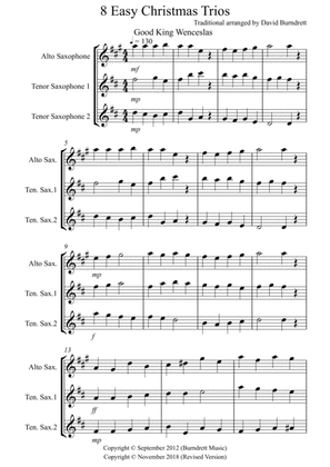8 Easy Christmas Trios for Saxophone