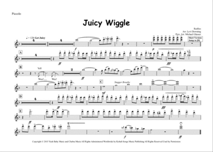 Juicy Wiggle Marching Band scores gallery preview page 6