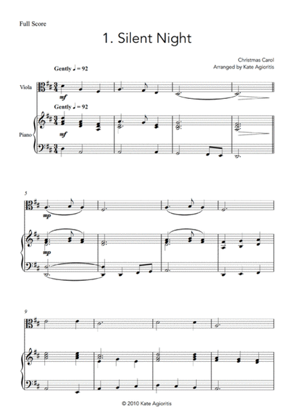 Fifteen Traditional Carols for Viola and Piano image number null