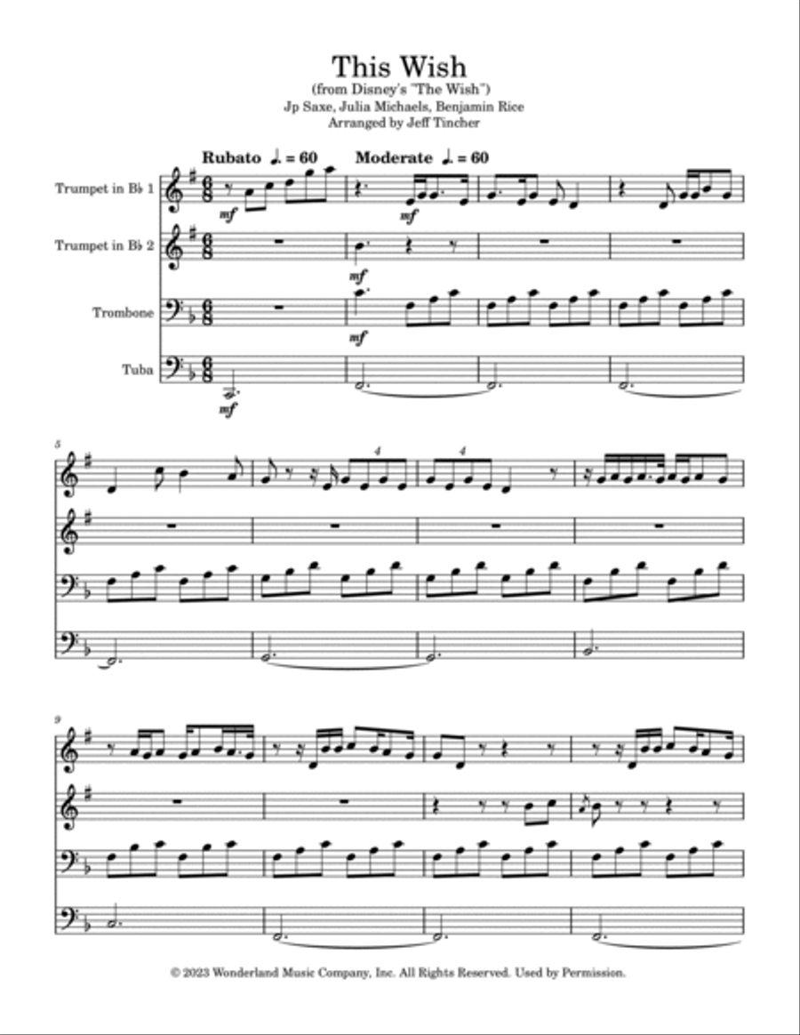 This Wish Brass Quartet scores gallery preview page 2