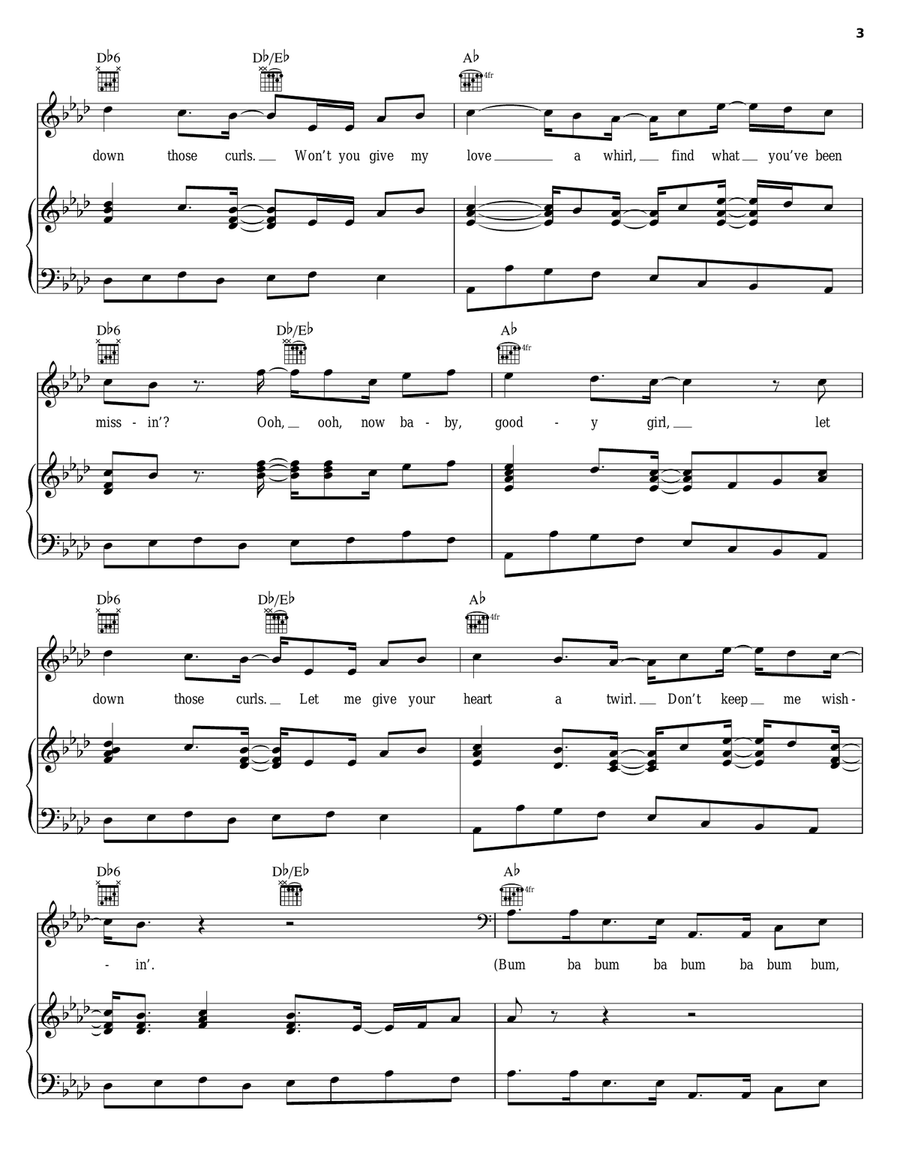 Mama's Pearl Piano, Vocal, Guitar scores gallery preview page 3