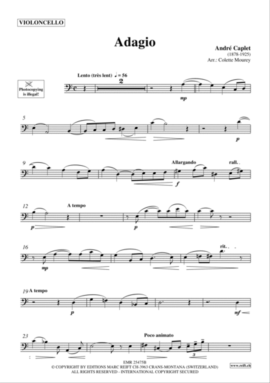 Adagio Cello scores gallery preview page 2