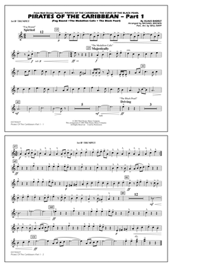 Pirates Of The Caribbean (Part 1) (arr. Brown) - 1st Bb Trumpet