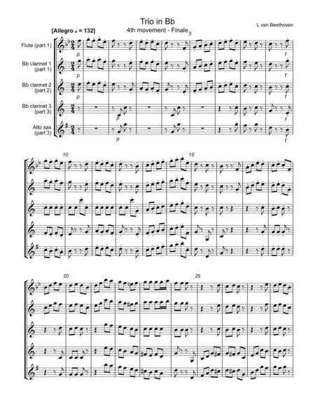 Trio - 4th movement (Finale) (Beethoven)