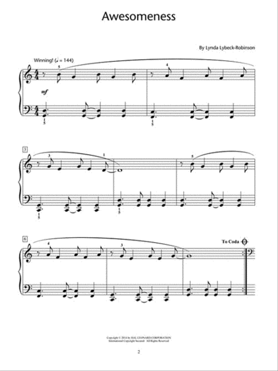 An Awesome Adventure Piano Method scores gallery preview page 4