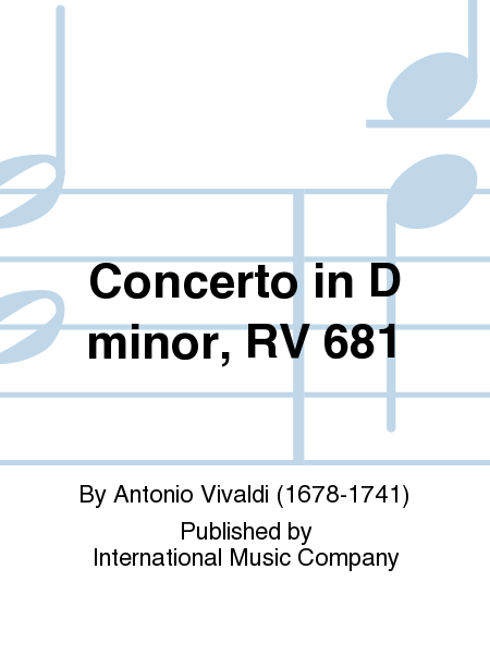 Concerto in D minor, RV 681