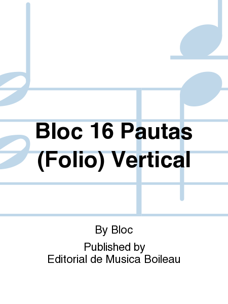 Bloc 16 Pautas (Folio) Vertical