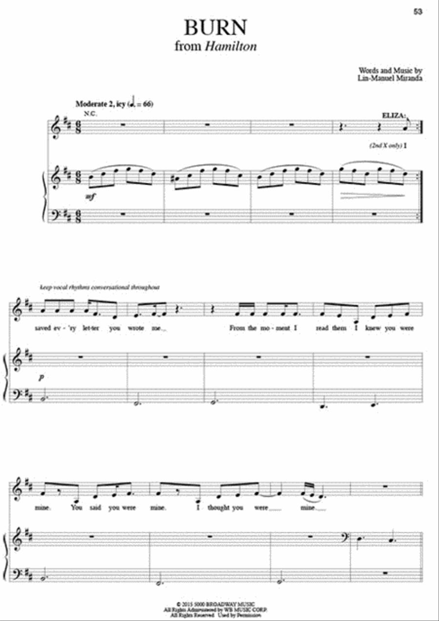 Contemporary Theatre Songs - Belter/Mezzo-Soprano Mezzo-Soprano Voice scores gallery preview page 6