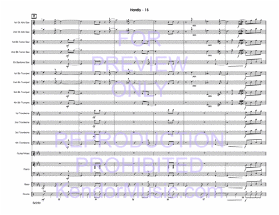 Hardly Jazz Ensemble scores gallery preview page 16