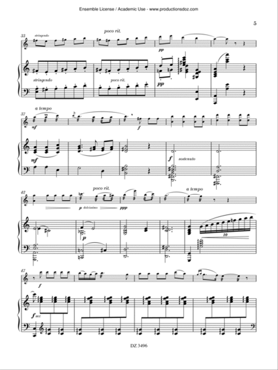 5 Pièces de salon 5 Pièces de salon Piano Accompaniment scores gallery preview page 5