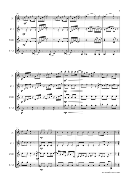 Maple Leaf Rag - 3 Clarinets & Bass Clarinet image number null