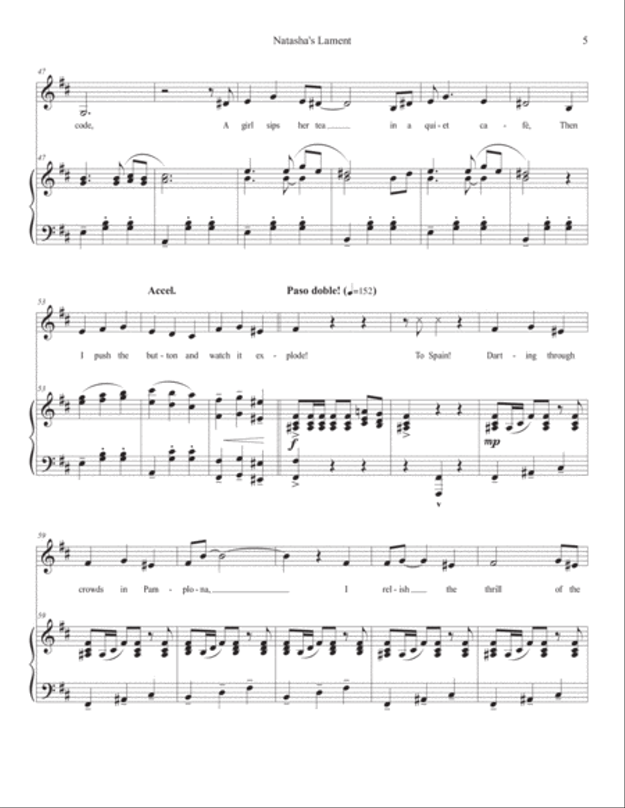 Natasha's Lament Natasha's Lament Voice Solo scores gallery preview page 5