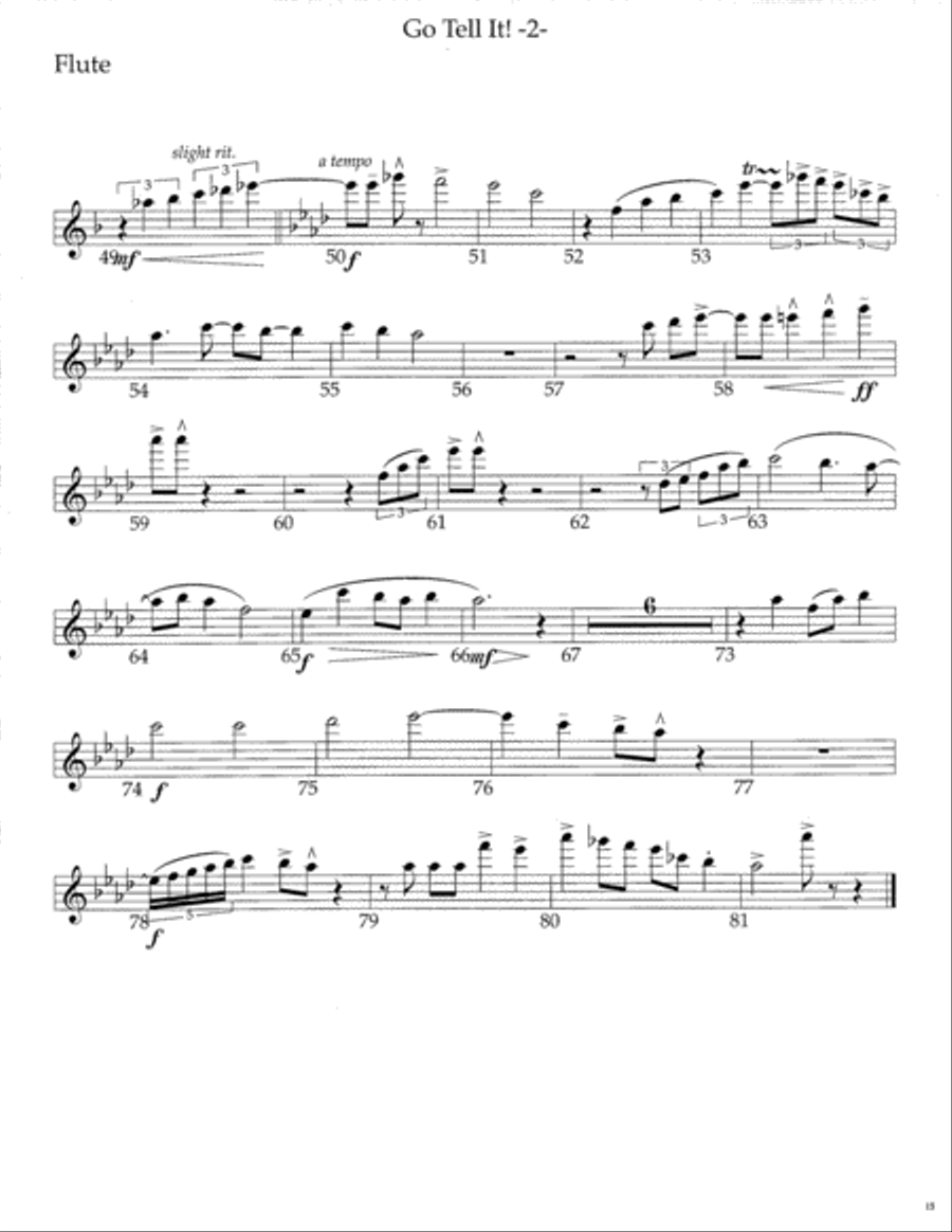 Go Tell It! SSATB scores gallery preview page 16