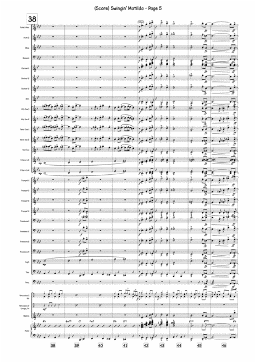 Swingin' Matilda Concert Band scores gallery preview page 5