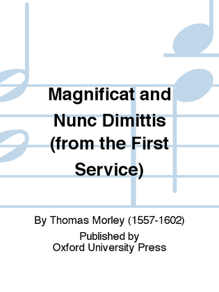 Book cover for Magnificat and Nunc Dimittis (from the First Service)
