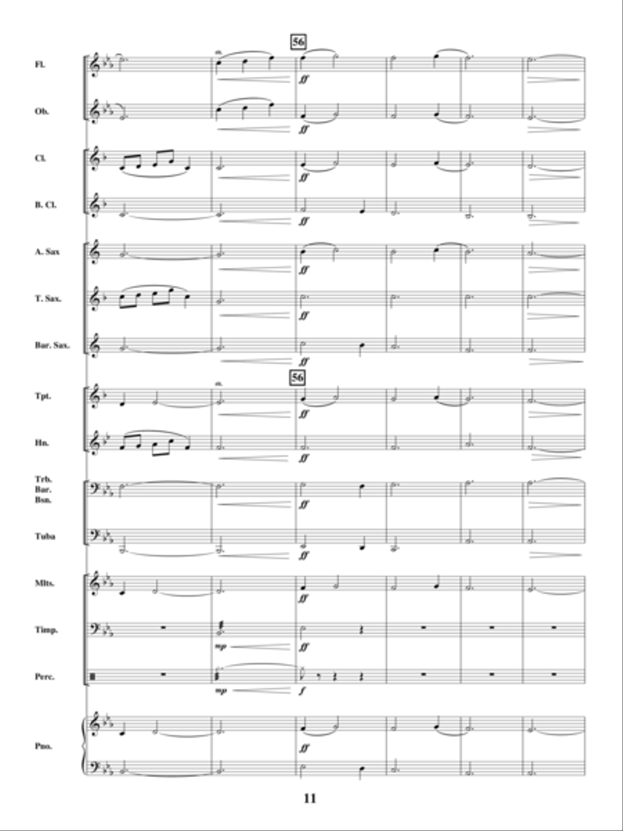 Reflections on the Missouri River Concert Band scores gallery preview page 10