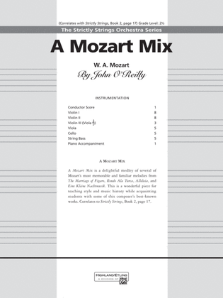 Book cover for A Mozart Mix: Score