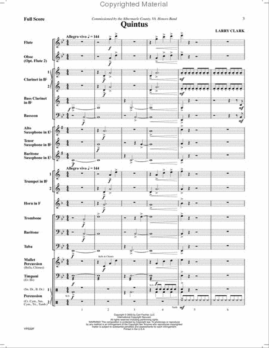 Quintus Concert Band scores gallery preview page 2