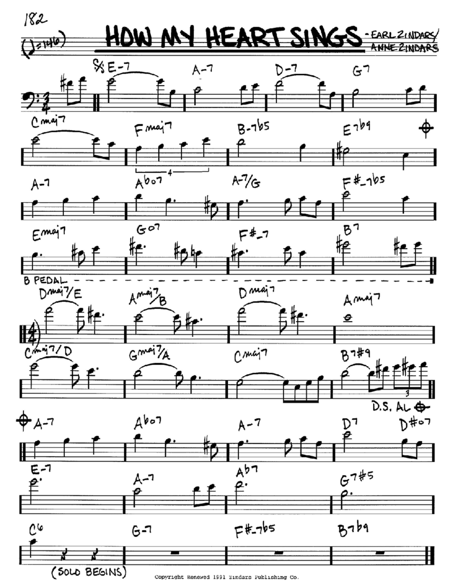How My Heart Sings How My Heart Sings Piano scores gallery preview page 1