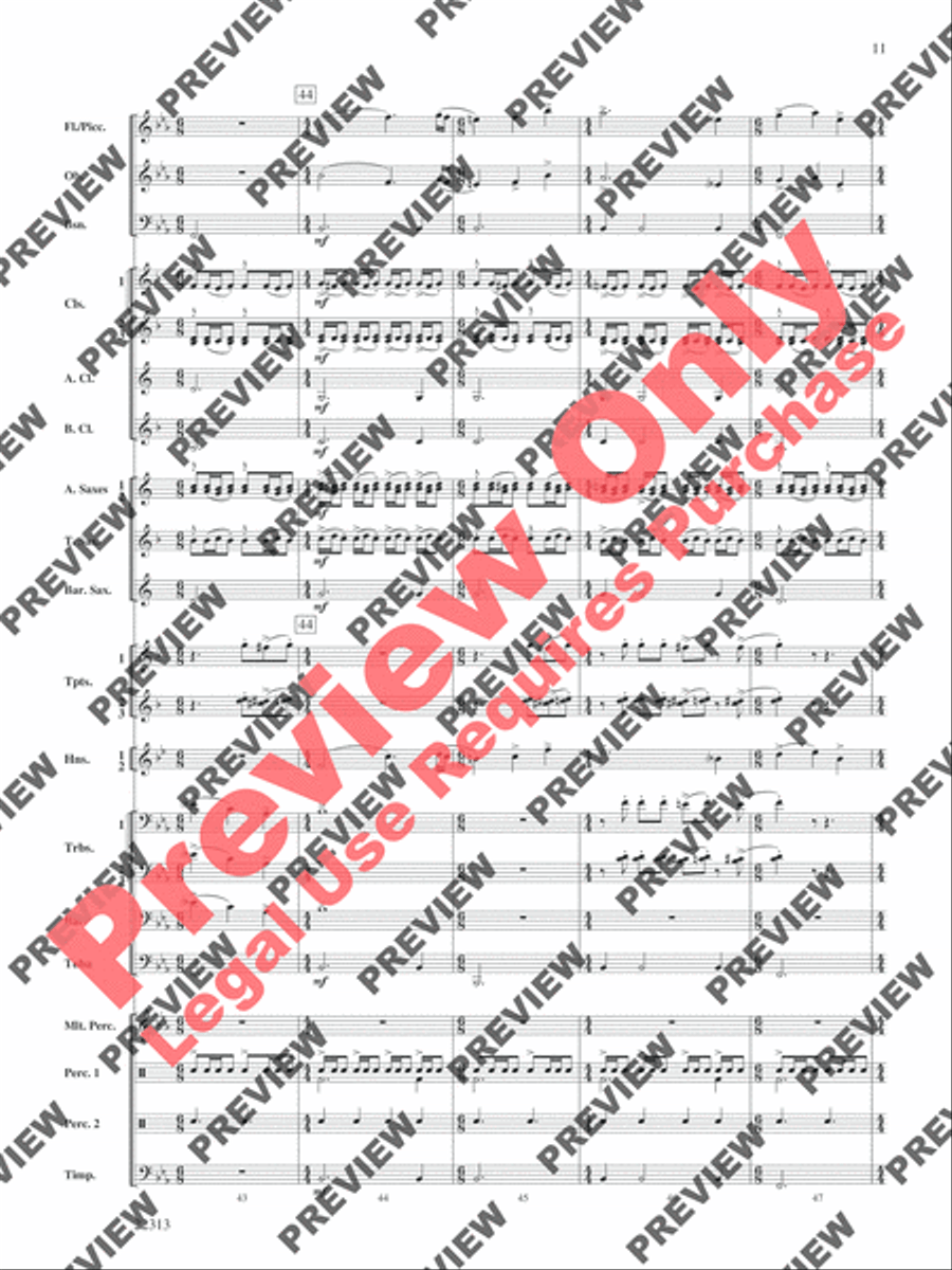 In the Center Ring Concert Band scores gallery preview page 12