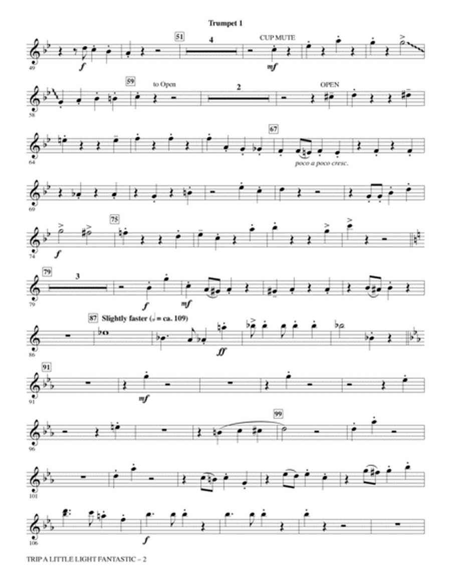 Trip a Little Light Fantastic (from Mary Poppins Returns) (arr. Mark Brymer) - Trumpet 1