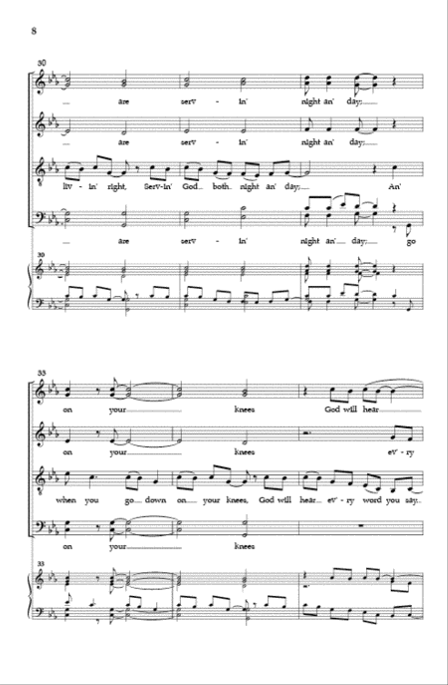 I Got a Key Divisi scores gallery preview page 7