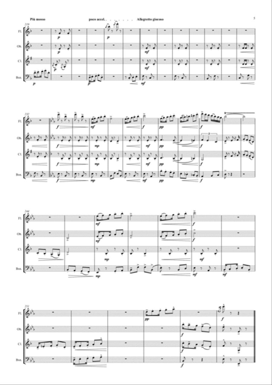 A Hampshire Portrait A Hampshire Portrait Woodwind Quartet scores gallery preview page 5