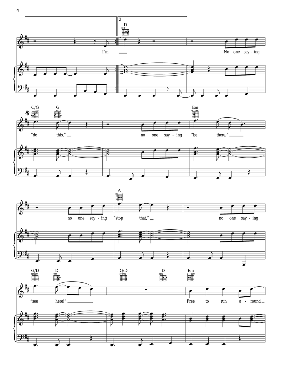 I Just Can't Wait To Be King (from The Lion King) Guitar scores gallery preview page 4