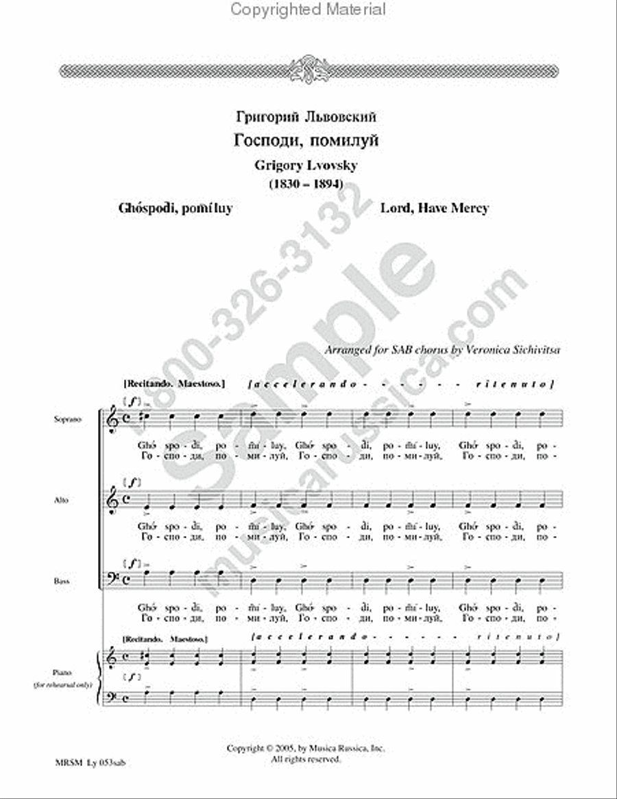 Lord, Have Mercy 3-Part scores gallery preview page 2