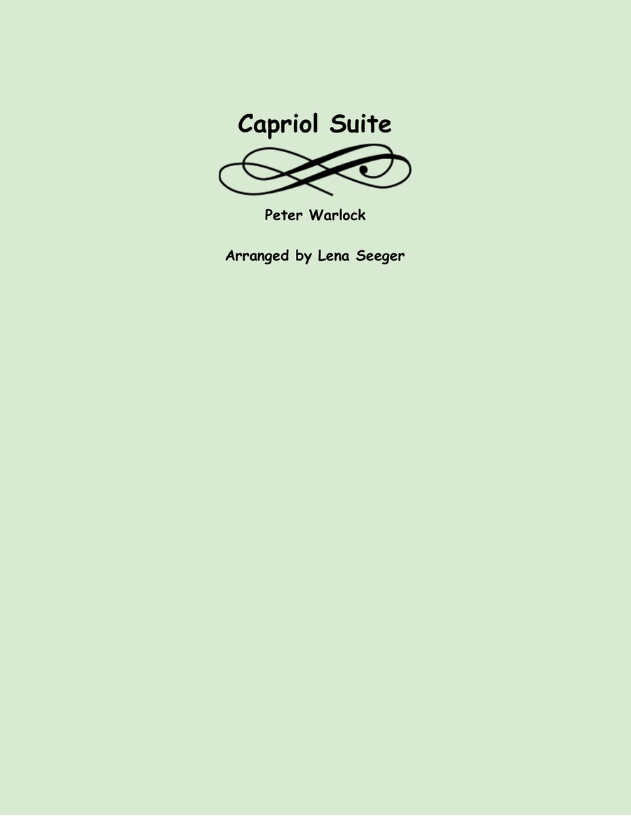 Capriol Suite String Quartet scores gallery preview page 1