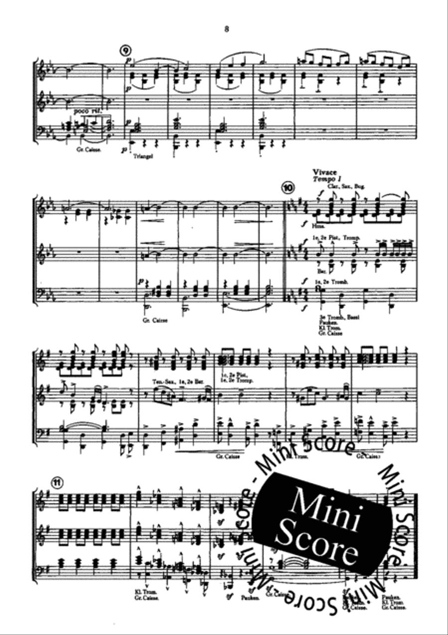 Capricieuse Recreaties Concert Band scores gallery preview page 10