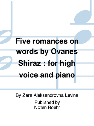 Piat' romansov na slova Ovanesa Shiraza