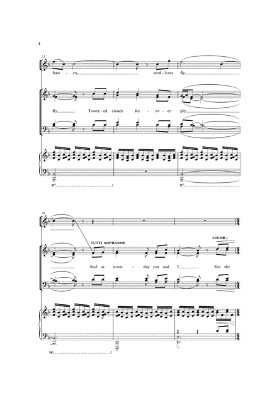 The Same Sun Shine 4-Part scores gallery preview page 4