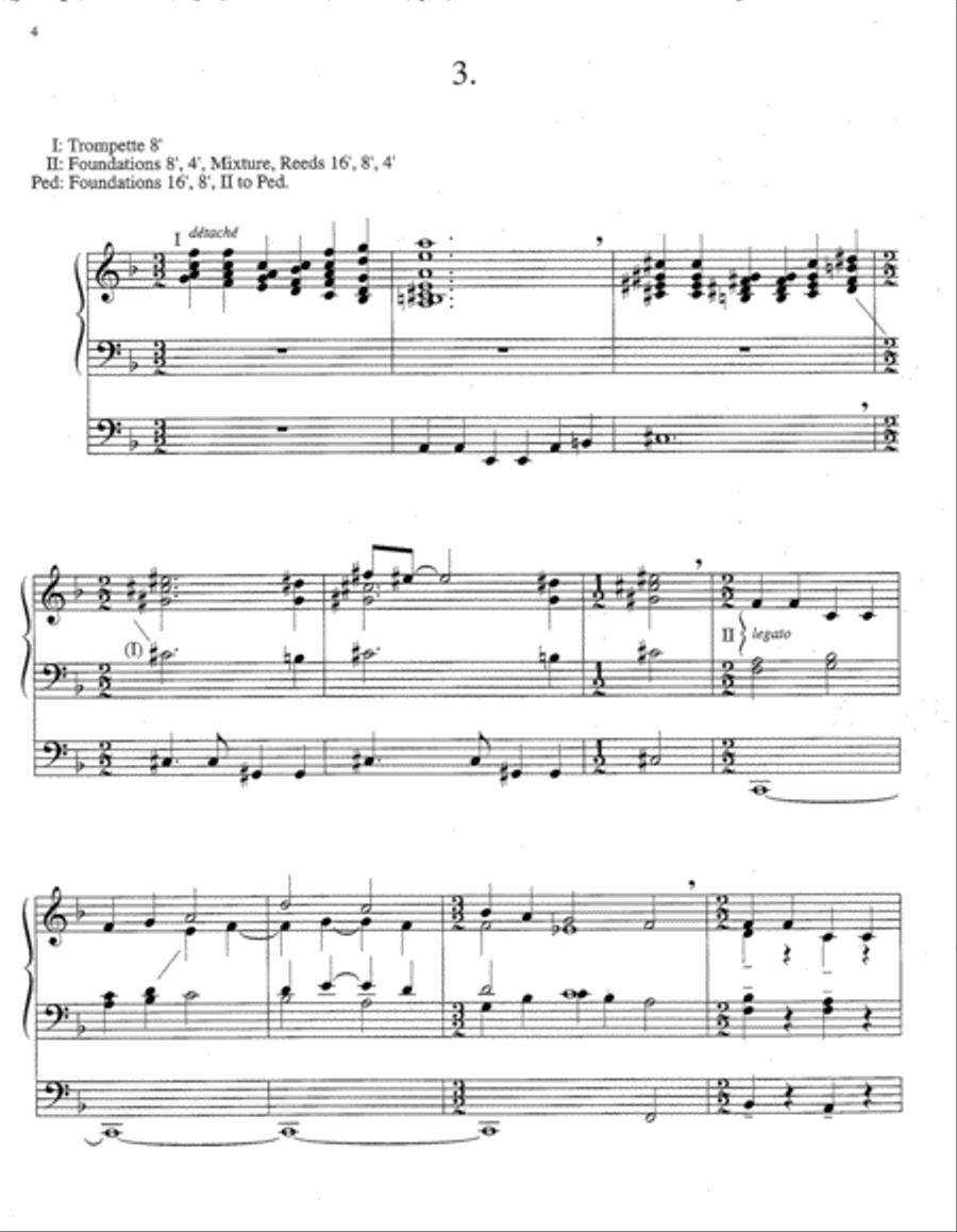 Variations on Come, You Faithful, Raise the Strain Organ scores gallery preview page 3