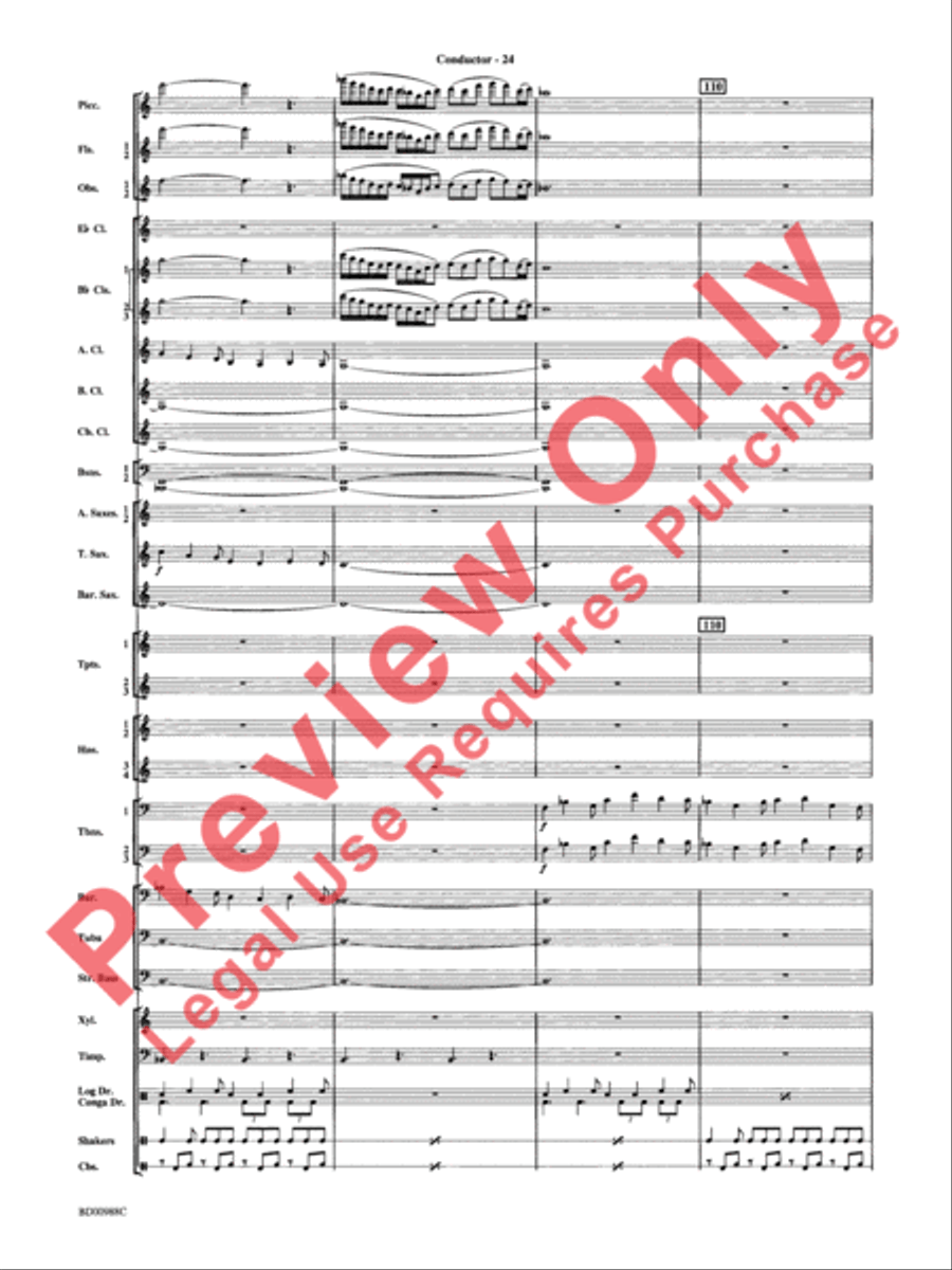 Kilimanjaro: An African Portrait Concert Band scores gallery preview page 27