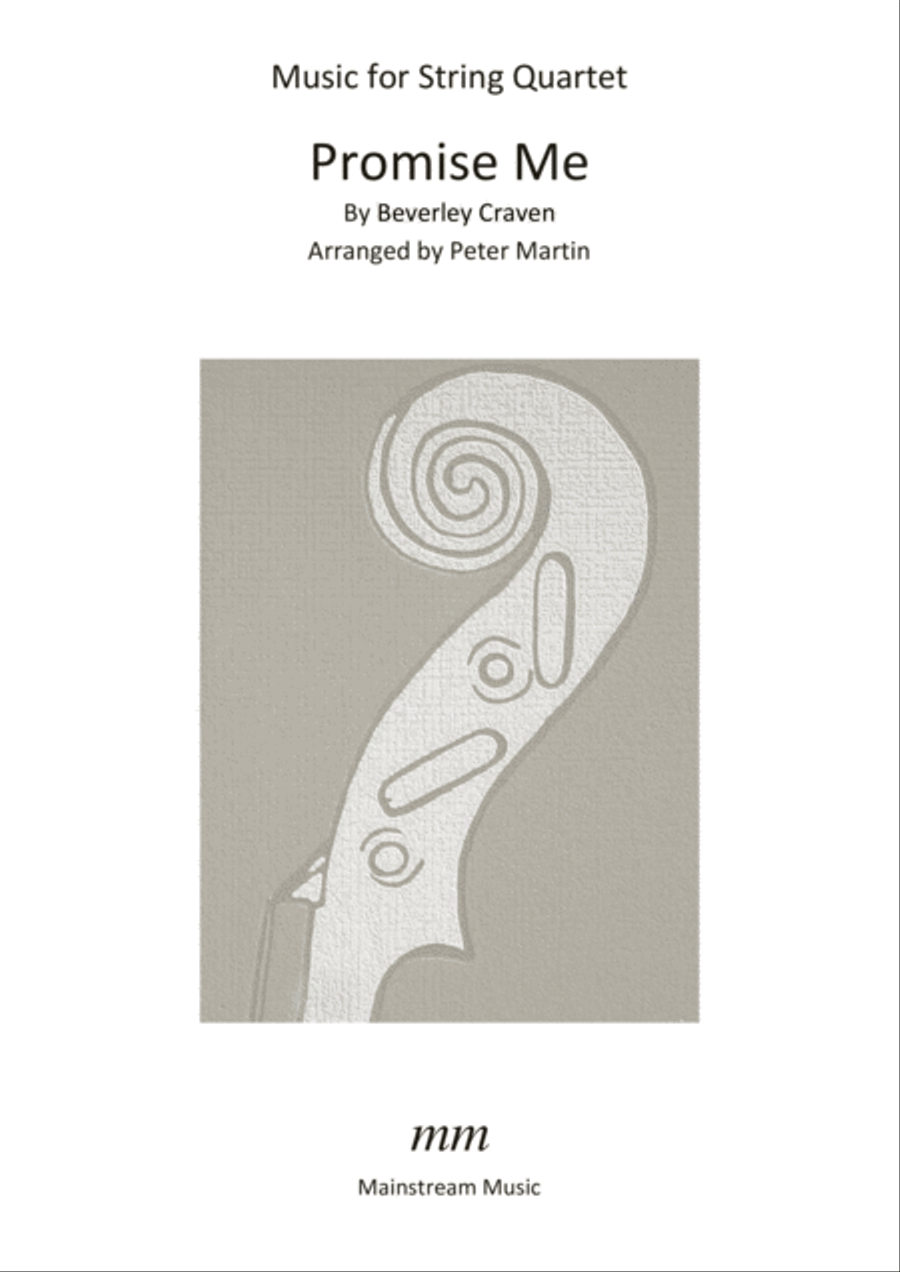 Promise Me String Quartet scores gallery preview page 1