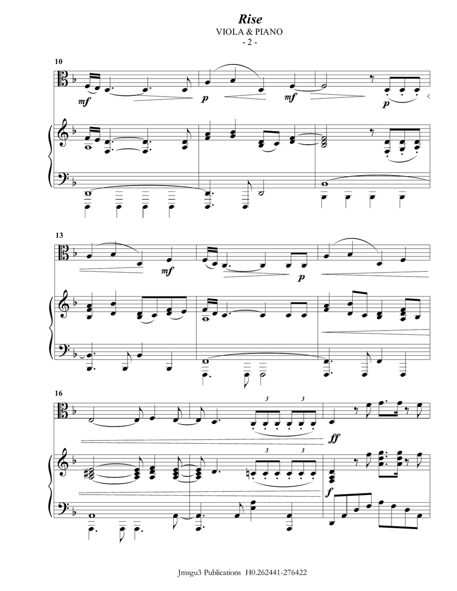 Rise Viola scores gallery preview page 2