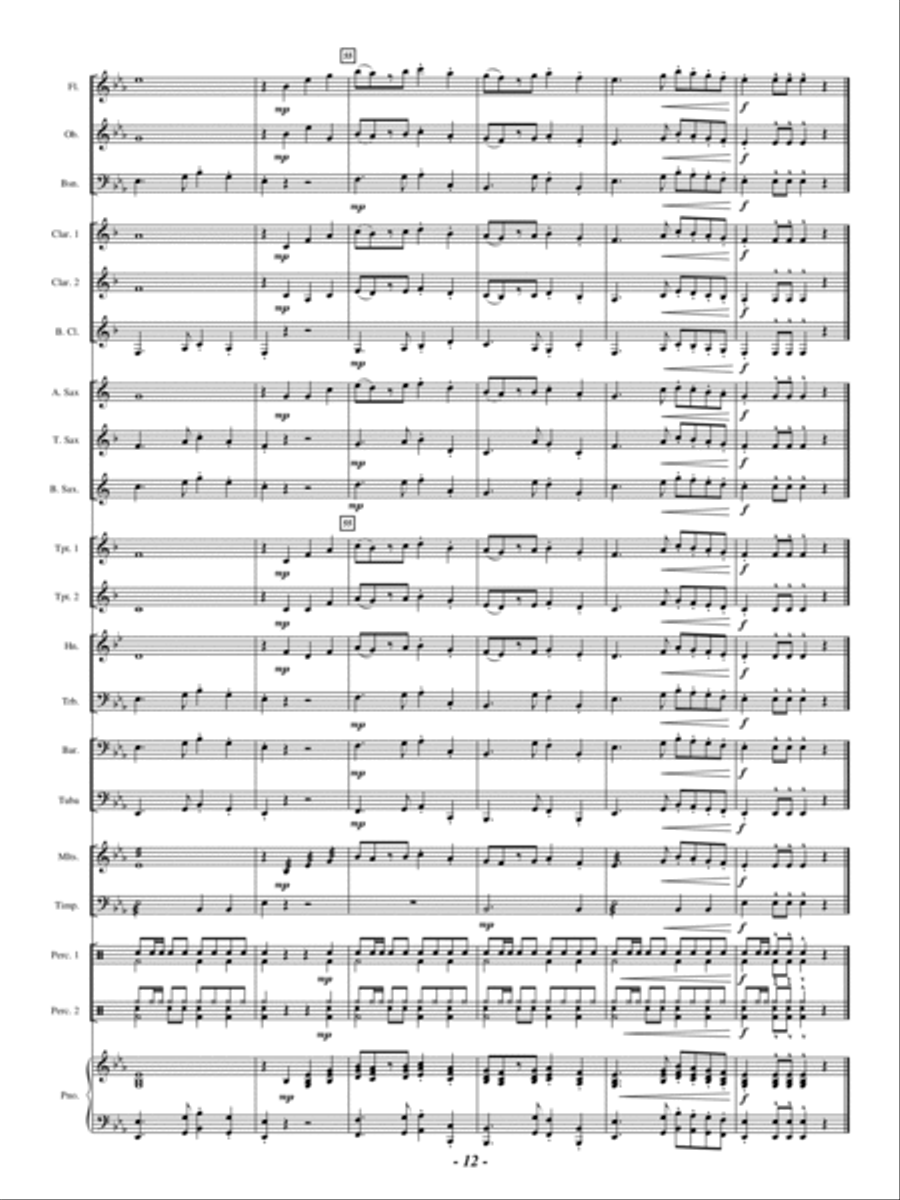 Danza Espanol Concert Band scores gallery preview page 11